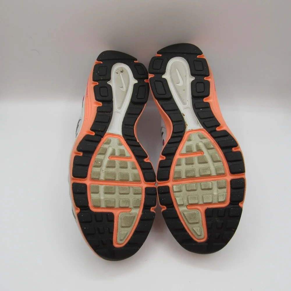 Nike Dual Fusion ST 2 Running Shoes Womens 9.5 Grey Pink Peach  599564-003